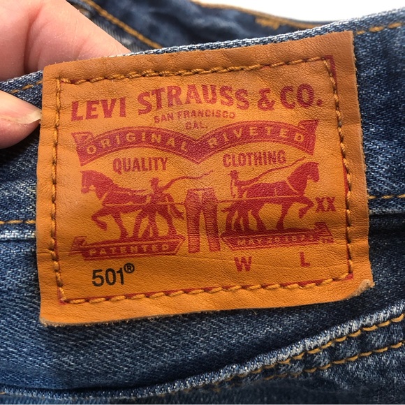Vintage Levi’s 501 Leather Patch Size 28 - Picture 9 of 16